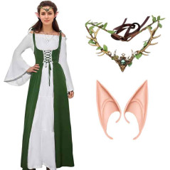 Orejas Elfa + Diadema hojas (pack 2uds)