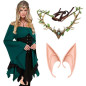 Orejas Elfo + Diadema hojas (pack 2uds)