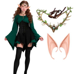 Orejas Elfa + Diadema hojas (pack 2uds)