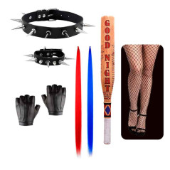 Juego de accesorios disfraz Harley Quinn