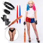 Juego de accesorios disfraz Harley Quinn