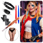 Juego de accesorios disfraz Harley Quinn