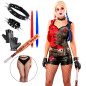 Juego de accesorios disfraz Harley Quinn