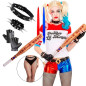 Juego de accesorios disfraz Harley Quinn