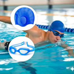 Lentes  Gravital Y Gorra De Natación Pack Protección Uv Antifog