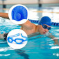 Lentes  Gravital Y Gorra De Natación Pack Protección Uv Antifog