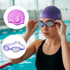Lentes  Gravital Y Gorra De Natación Pack Protección Uv Antifog