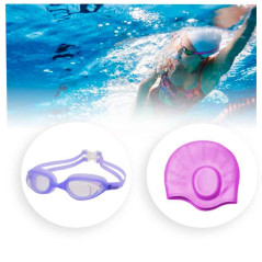 Lentes  Gravital Y Gorra De Natación Pack Protección Uv Antifog