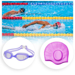 Lentes  Gravital Y Gorra De Natación Pack Protección Uv Antifog
