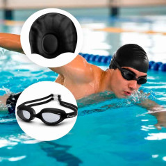 Lentes  Gravital Y Gorra De Natación Pack Protección Uv Antifog