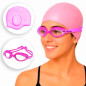 Lentes Y Gorra De Natación Pack Protección Uv Antifog Lentes Y Gorra De Natación Pack Protección Uv Antifog