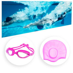 Lentes  Gravital Y Gorra De Natación Pack Protección Uv Antifog