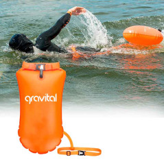 Contenido del Paquete  1 × Boya inflable con bolsa seca impermeable (c