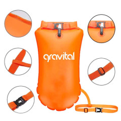 Contenido del Paquete  1 × Boya inflable con bolsa seca impermeable (c