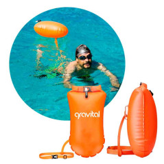 Contenido del Paquete  1 × Boya inflable con bolsa seca impermeable (c