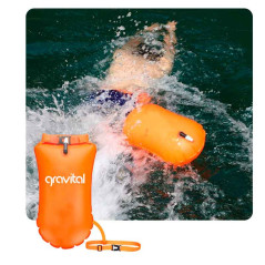 Contenido del Paquete  1 × Boya inflable con bolsa seca impermeable (c