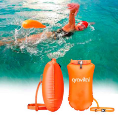 Contenido del Paquete  1 × Boya inflable con bolsa seca impermeable (c