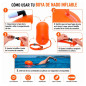 Boya de Natación Inflable con Porta accesorios 15 L