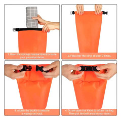 Contenido del Paquete  1 × Boya inflable con bolsa seca impermeable (c