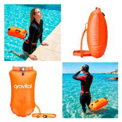 Contenido del Paquete  1 × Boya inflable con bolsa seca impermeable (c