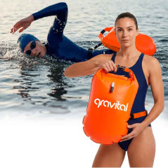 Contenido del Paquete  1 × Boya inflable con bolsa seca impermeable (c
