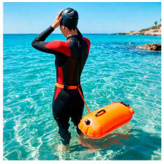 Contenido del Paquete  1 × Boya inflable con bolsa seca impermeable (c