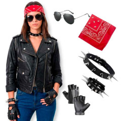 Accesorios de Disfraz Rockero Unisex 80s