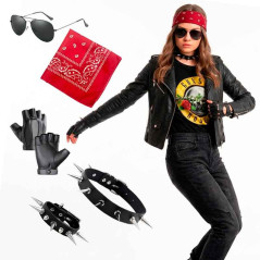 Accesorios de Disfraz Rockero Unisex 80s