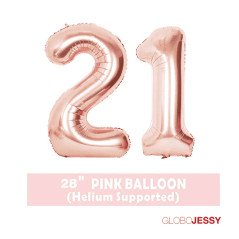 Kit o Pack de globos Nª2 de globos oro rosa