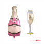 Kit o Pack De Globos Rosa Oro Nª3