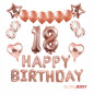 Kit o Pack de Globos Rosa Oro Nª4