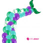 Semi arco de Globos la sirenita Nº1