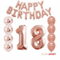Kit o Pack de Globos Rosa Oro Nº 13