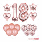 Kit o Pack de Globos Rosa Oro Nª5