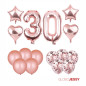 Kit o Pack de Globos Rosa Oro Nª5
