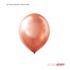 Kit o pack de globos rosa oro Nª5