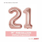 Kit o Pack de Globos Rosa Oro Nª5