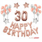 Kit de GLobos rosa oro Nª14