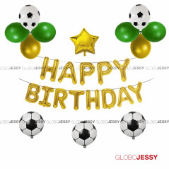 Kit de globos futbol n2 adultos