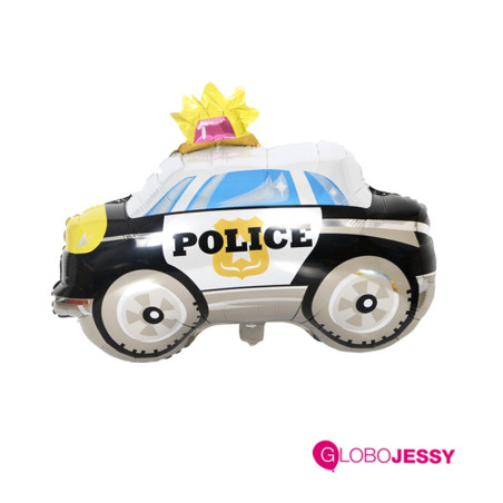 auto policia kit de globos