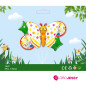 Mariposa 1 kit x 5 globos