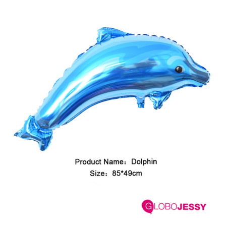 Delfín Celeste kit x 5 globos