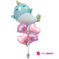Globos Delfín BB  kit x 5 globos