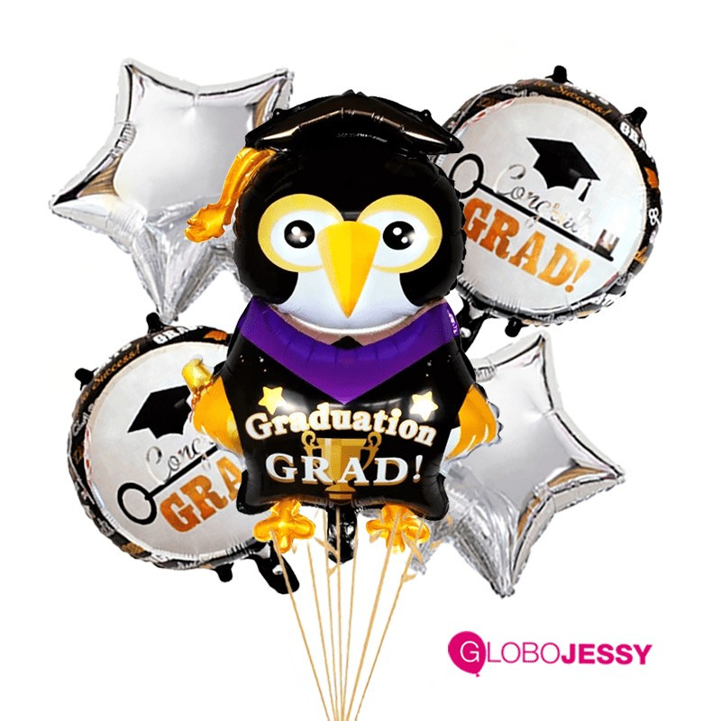 Kit x 5 Globos Graduación Kit x 5 Globos Graduación
