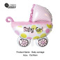 kit x 5 globos Coche BB Rosado kit x 5 globos Coche BB Rosado