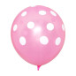  kit x 6 globos Coche BB Rosado