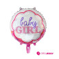  kit x 5 globos Baby Girl Rosado