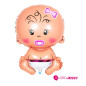  kit x 4 globos Baby Girl Rosado