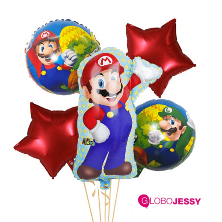 Kit de globos Mario Bros