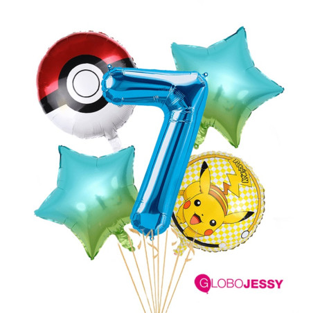 Pokemon  Kit x 5  Globos 